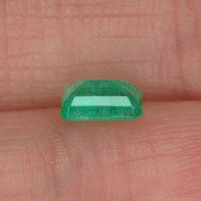 Smeraldo naturale verde da 0,50 ct, taglio smeraldo, SI-I1