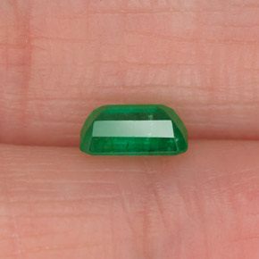 Smeraldo naturale verde da 0,50 ct, taglio smeraldo, SI-I1