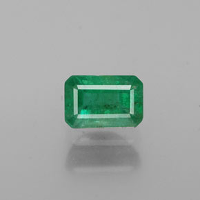 Smeraldo naturale verde da 0,72 ct, taglio smeraldo, SI-I1