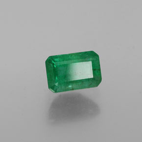Smeraldo naturale verde da 0,72 ct, taglio smeraldo, SI-I1