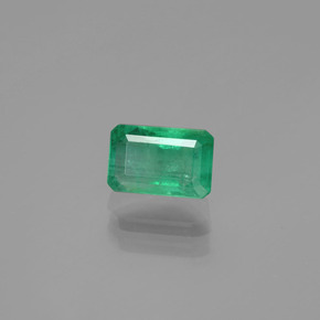 Smeraldo naturale verde da 0,96 ct, taglio smeraldo, SI-I1