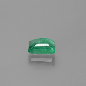 Smeraldo naturale verde da 0,96 ct, taglio smeraldo, SI-I1