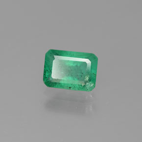 Smeraldo naturale verde da 0,88 ct, taglio smeraldo, I1