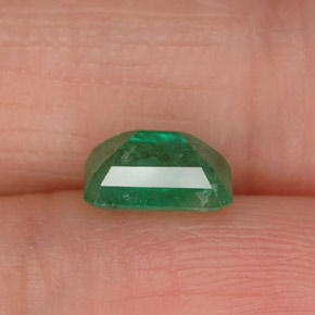 Smeraldo naturale verde da 0,92 ct, taglio smeraldo, SI-I1