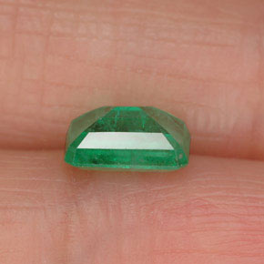 Smeraldo naturale verde da 1,00 ct, taglio smeraldo, SI-I1