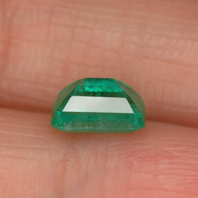 Smeraldo naturale verde da 1,09 ct, taglio smeraldo, SI-I1