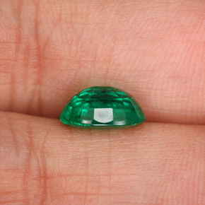 Smeraldo naturale verde da 1,58 ct, taglio ovale, SI-I1