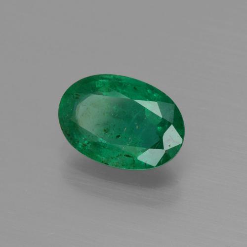 Smeraldo naturale verde da 1,43 ct, taglio ovale, SI-I1