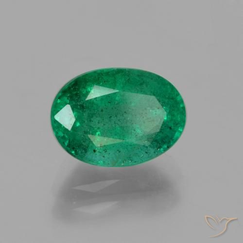 Smeraldo Verde medio naturale da 1.81 ct, Ovale, SI-I1