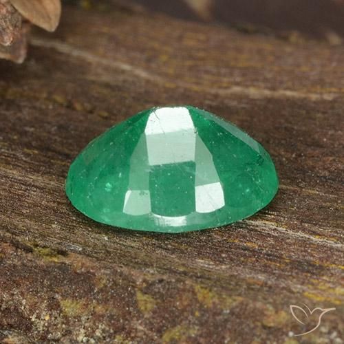 Smeraldo Verde giada naturale da 1.07 ct, Ovale, I1
