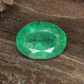 Smeraldo naturale verde da 1,12 ct, taglio ovale, SI-I1