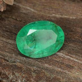 Smeraldo naturale verde da 1,12 ct, taglio ovale, SI-I1
