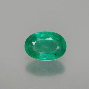 Smeraldo naturale verde da 0,82 ct, taglio ovale, SI-I1
