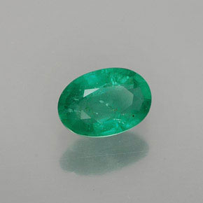 Smeraldo naturale verde da 0,82 ct, taglio ovale, SI-I1