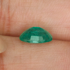 Smeraldo naturale verde da 1,14 ct, taglio ovale, SI-I1