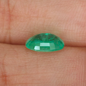 Smeraldo naturale verde da 1,07 ct, taglio ovale, SI-I1