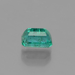 Smeraldo naturale verde da 0,66 ct, taglio smeraldo, SI-I1