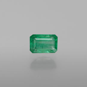 Smeraldo naturale verde da 0,61 ct, taglio smeraldo, SI-I1