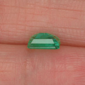 Smeraldo naturale verde da 0,50 ct, taglio smeraldo, SI-I1