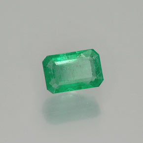 Smeraldo naturale verde da 0,57 ct, taglio smeraldo, SI-I1