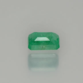 Smeraldo naturale verde da 0,57 ct, taglio smeraldo, SI-I1