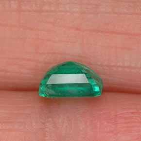 Smeraldo naturale verde da 0,68 ct, taglio smeraldo, SI-I1