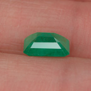 Smeraldo naturale verde da 1,13 ct, taglio smeraldo, VS-SI