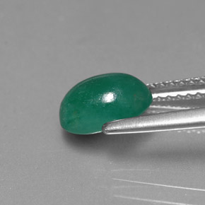 Smeraldo naturale verde da 1,70 ct, taglio ovale, traslucido