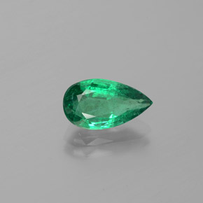 Smeraldo Verde naturale da 1.92 ct, Forma a pera, VS-SI