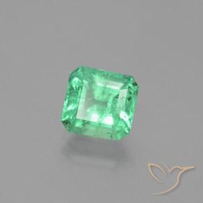 Smeraldo Verde freddo naturale da 1.72 ct, Ottagonale / Taglio smeraldo, VS-SI