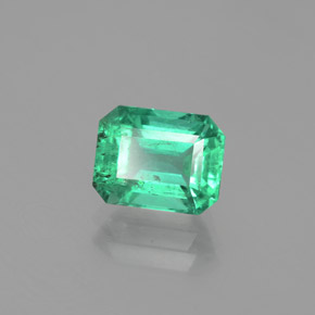 Smeraldo naturale verde da 2,04 ct, taglio smeraldo, SI