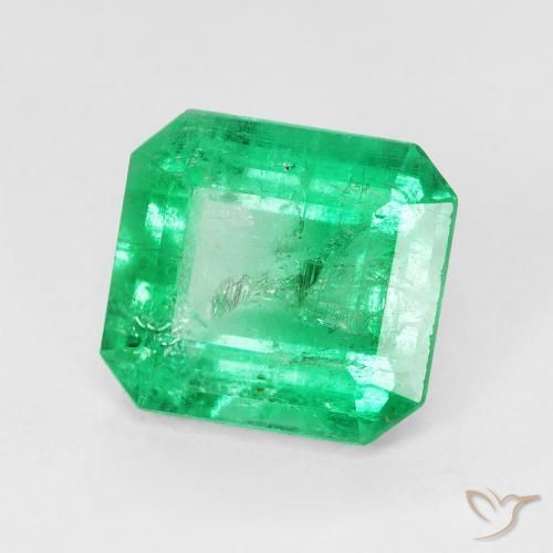 Smeraldo Verde medio naturale da 2.96 ct, Ottagonale / Taglio smeraldo, VS-SI