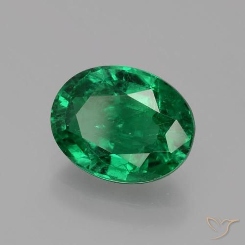 Smeraldo Verde scuro naturale da 2.47 ct, Ovale, SI