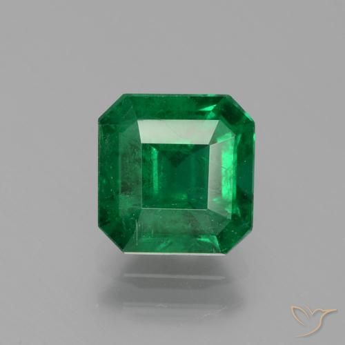 1.65ct Naturale Verde foresta Smeraldo, Taglio smeraldo, SI
