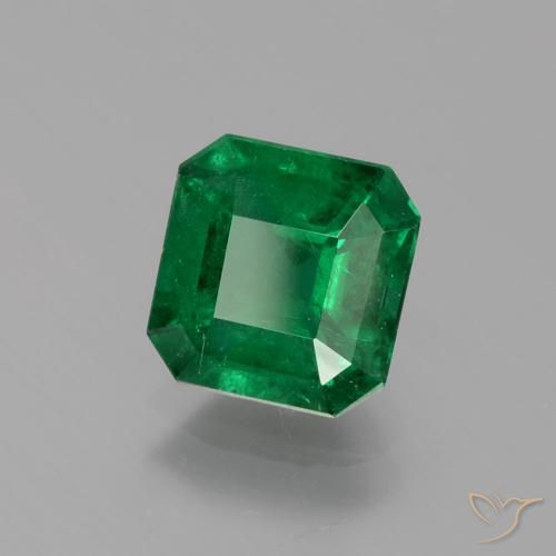 Smeraldo Verde foresta naturale da 1.65 ct, Ottagonale / Taglio smeraldo, SI