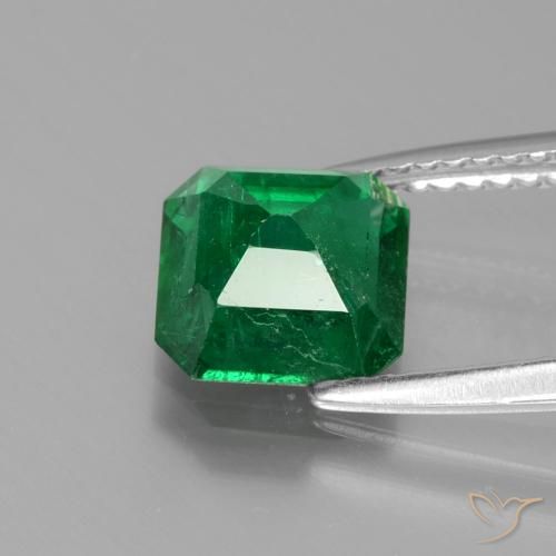 Smeraldo Verde foresta naturale da 1.65 ct, Ottagonale / Taglio smeraldo, SI