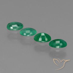 Gemme di Smeraldo Verde medio naturale da 1.52 ct, Ovale, SI