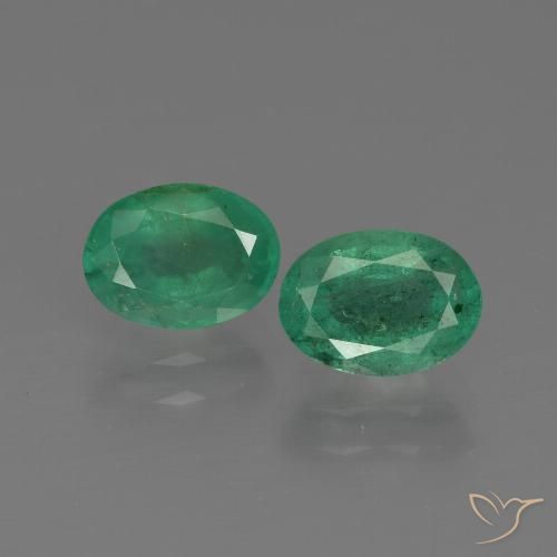 Gemme di Smeraldo Verde medio naturale da 1.79 ct, Taglio ovale, SI