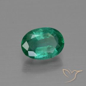 Smeraldo Verde medio naturale da 1.16 ct, Ovale, SI