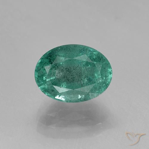 Pietra preziosa smeraldo ovale da 1,41 carati, Smeraldo certificato sciolto dallo Zambia, Gemma naturale, 8,1 x 6 mm, Photo A