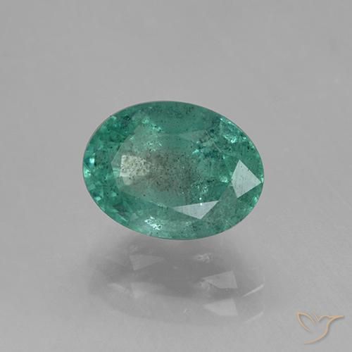 Smeraldo Verde freddo naturale da 1.41 ct, Ovale, SI