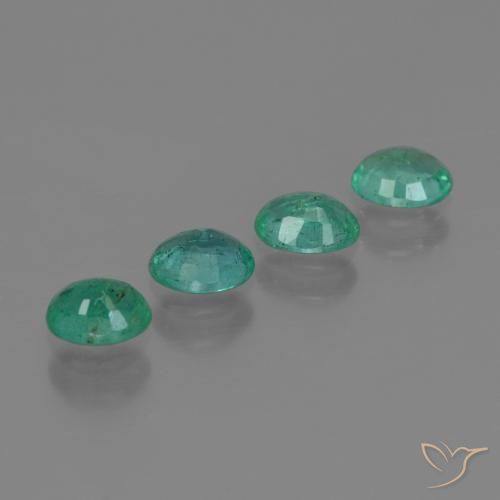 Gemme di Smeraldo Verde bluastro naturale da 1.07 ct, Ovale, SI