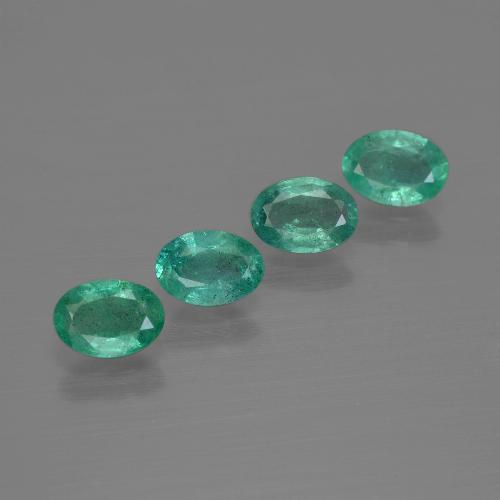 Smeraldo naturale verde da 1,62 ct, taglio ovale, SI