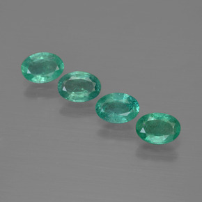 Smeraldo naturale verde da 1,62 ct, taglio ovale, SI