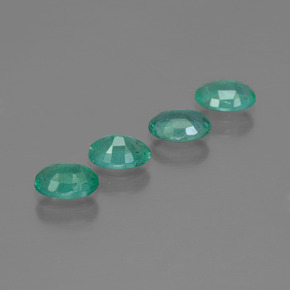 Smeraldo naturale verde da 1,62 ct, taglio ovale, SI