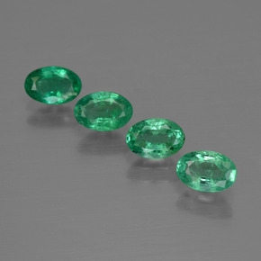 Smeraldo naturale verde da 1,85 ct, taglio ovale, SI