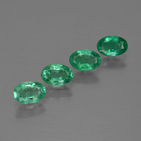 Smeraldo naturale verde da 1,85 ct, taglio ovale, SI