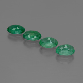 Smeraldo naturale verde da 1,85 ct, taglio ovale, SI