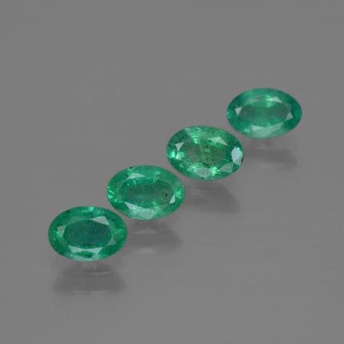 Smeraldo naturale verde da 1,73 ct, taglio ovale, SI
