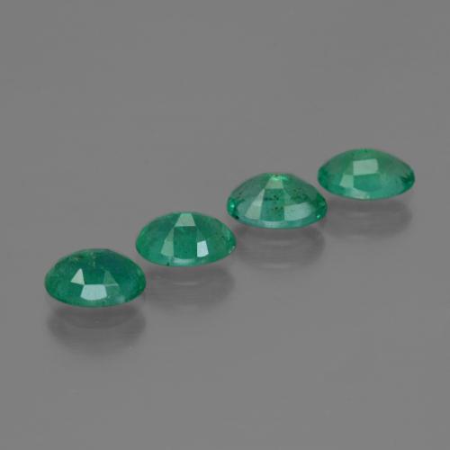 Smeraldo naturale verde da 1,73 ct, taglio ovale, SI